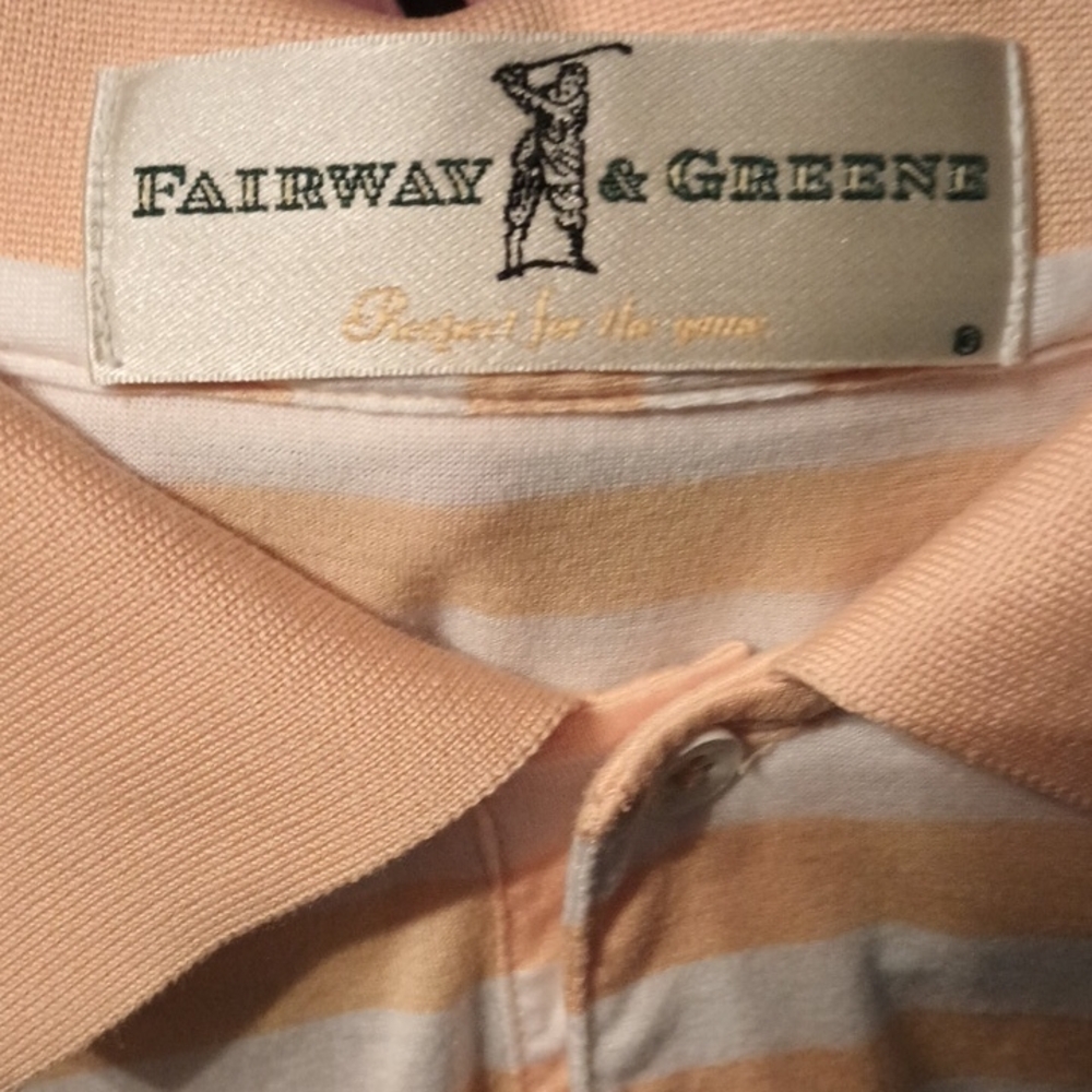 Fairway & Greene Peach and White Polo